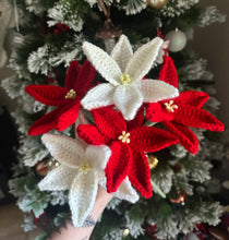 Load image into Gallery viewer, Poinsettia Mix - Crochet Bouquet
