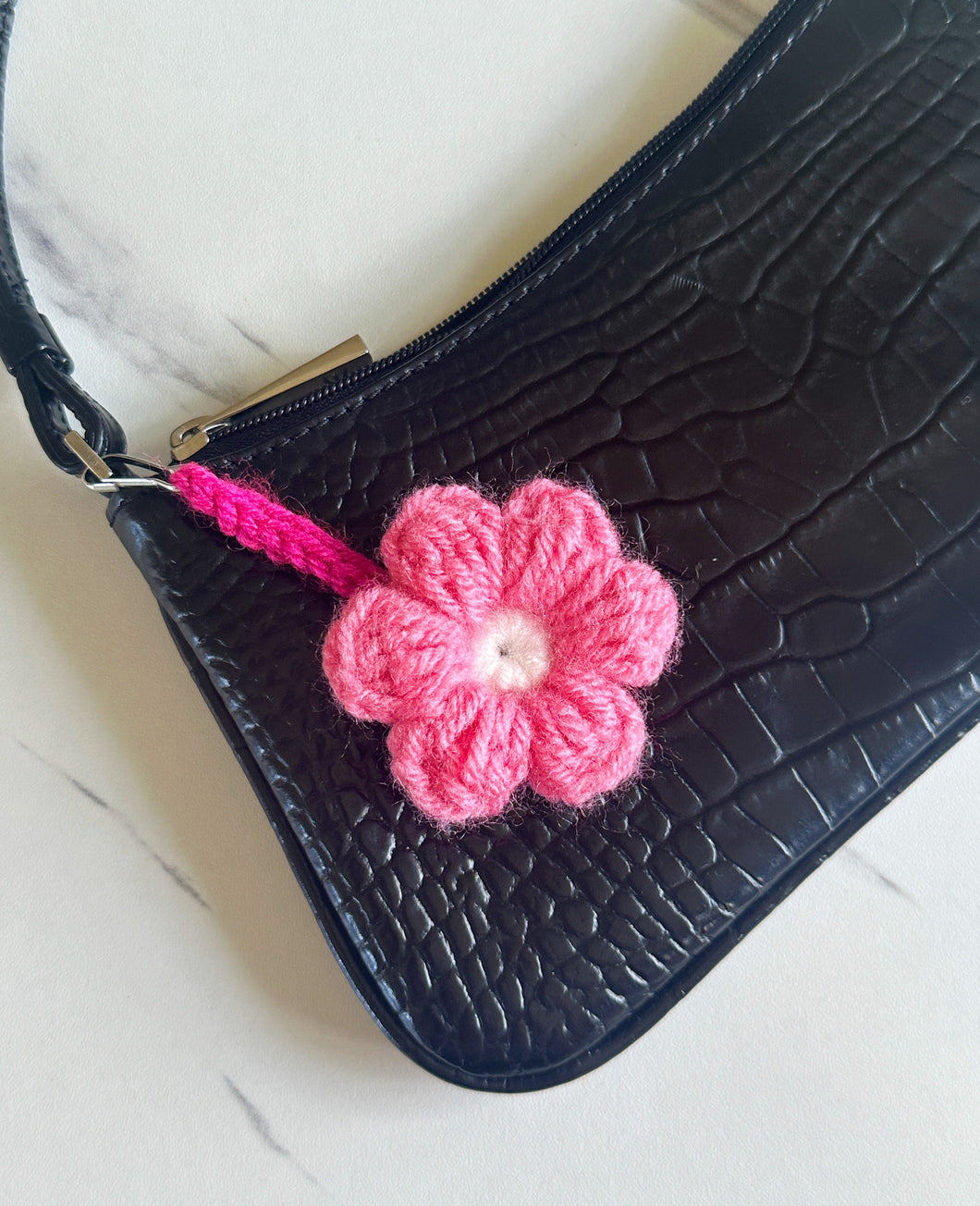 Puff Flower Keychains