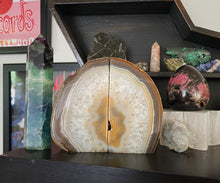 Load image into Gallery viewer, Large Tan Agate Book Ends
