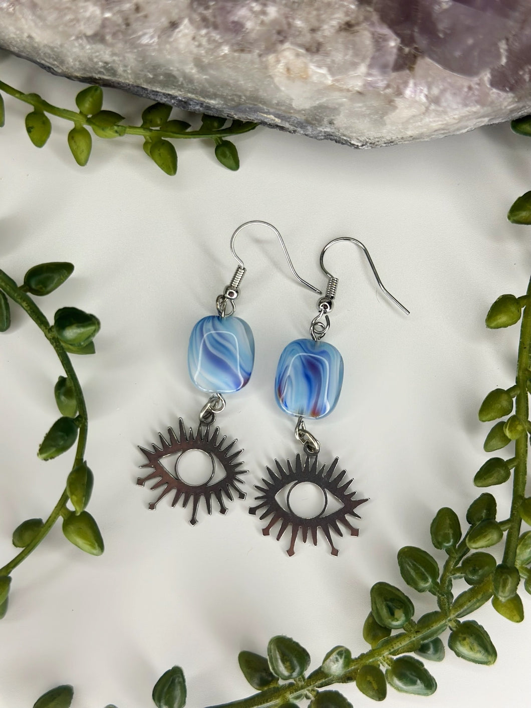 Blue Eyes Earrings