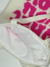 Load image into Gallery viewer, Pink Hibiscus Crochet Bag
