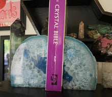 Load image into Gallery viewer, Blue Agate Book Ends
