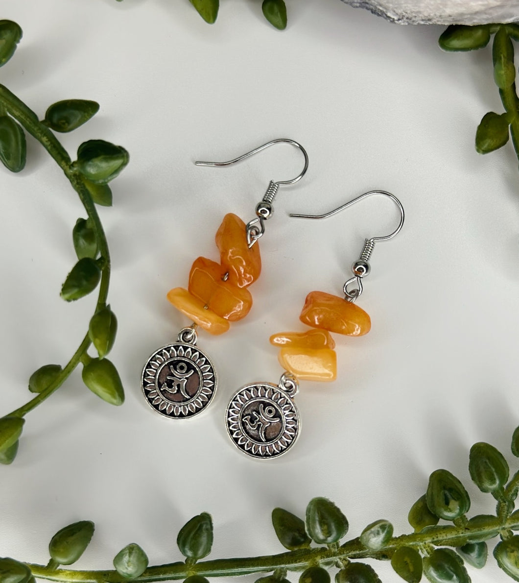 Orange Calcite OM Earrings