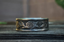 Load image into Gallery viewer, “Smell The Roses” Silverware Ring
