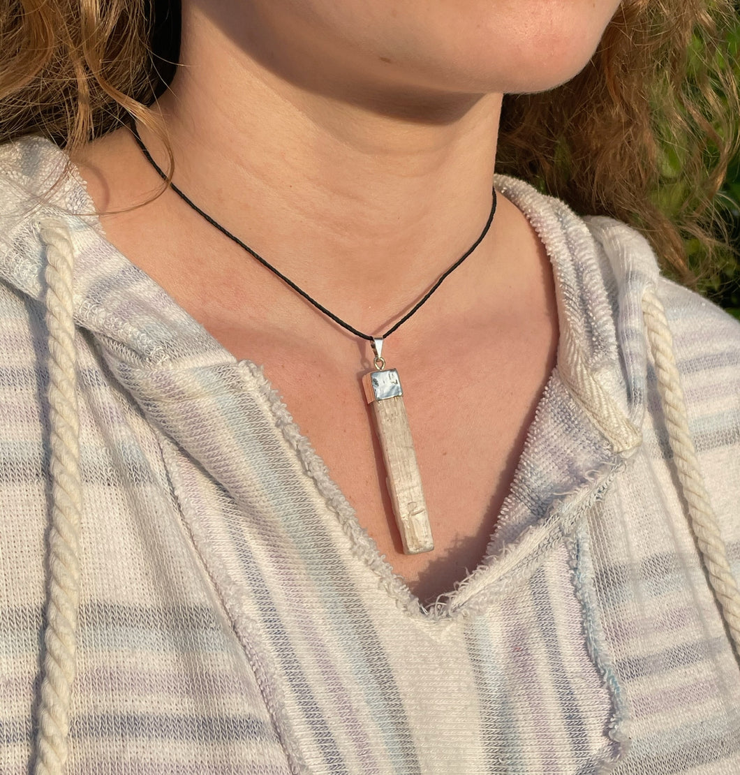 Selenite Necklace