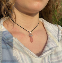 Load image into Gallery viewer, Rose Quartz Point Necklace
