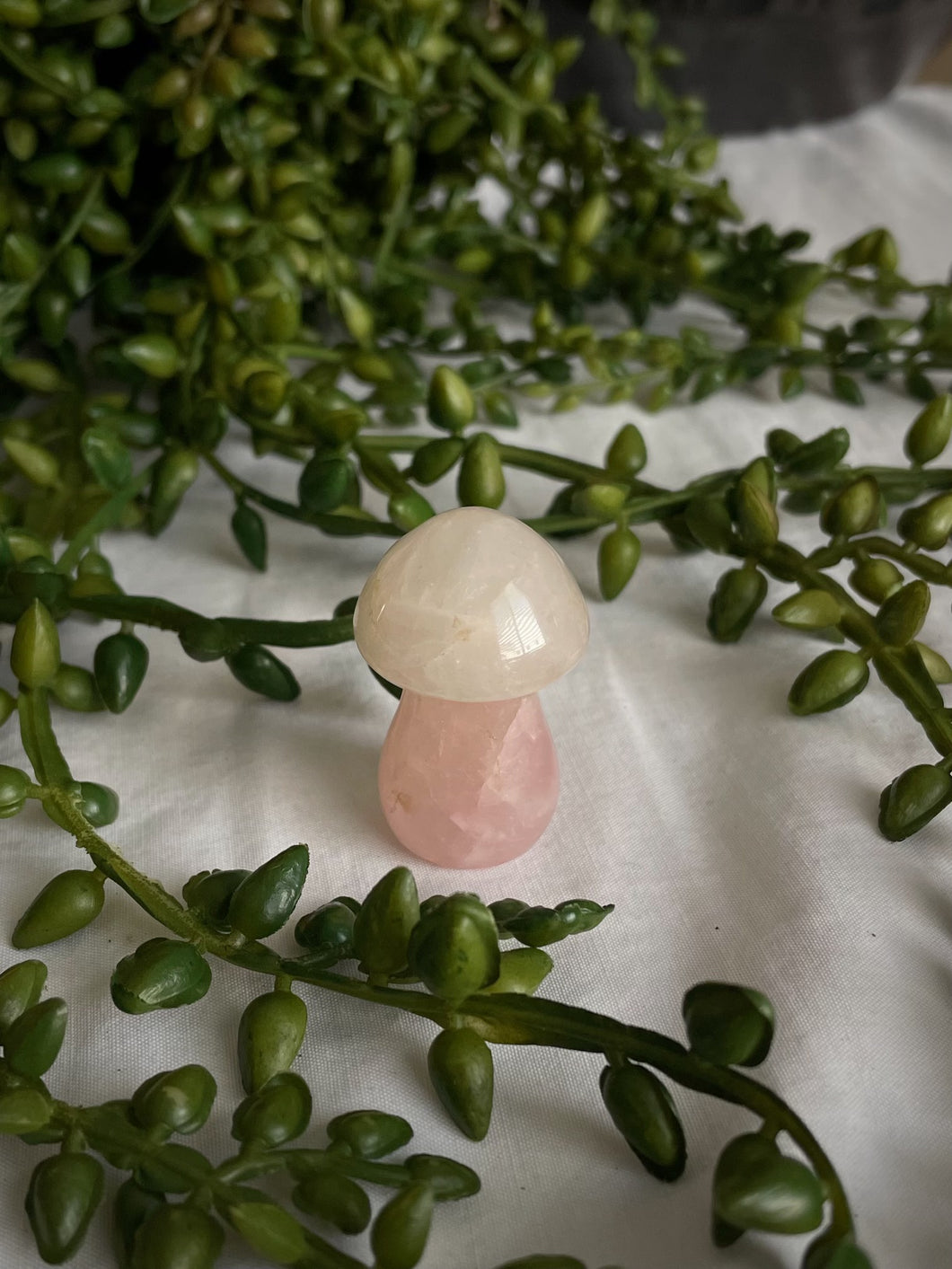 Mini Rose Quartz Mushroom