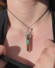 Load image into Gallery viewer, Green Aventurine Chakra Point Necklace
