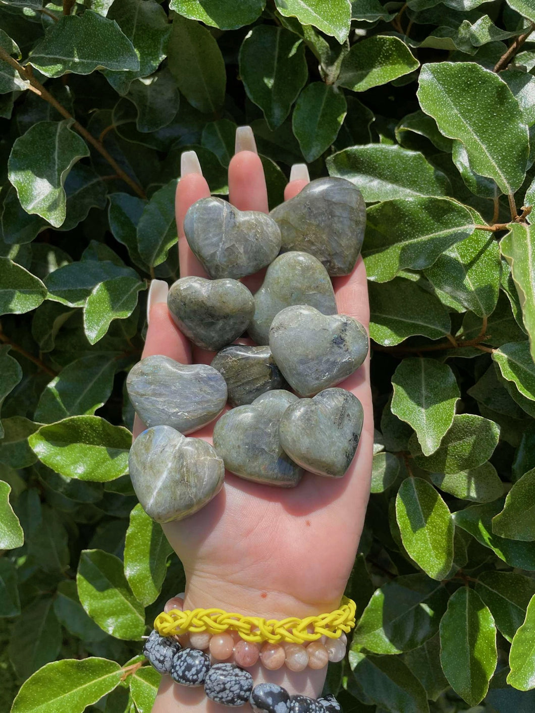 Labradorite Heart