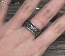 Load image into Gallery viewer, “Smell The Roses” Silverware Ring
